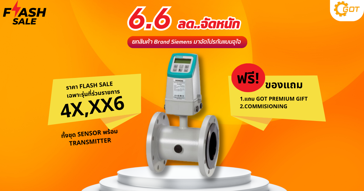 Flash Sale โปร 6.6 GOT ลดจัดหนัก  Flow meter/Untrasonic Level ฟรีติดตั้ง ฟรี commissioning