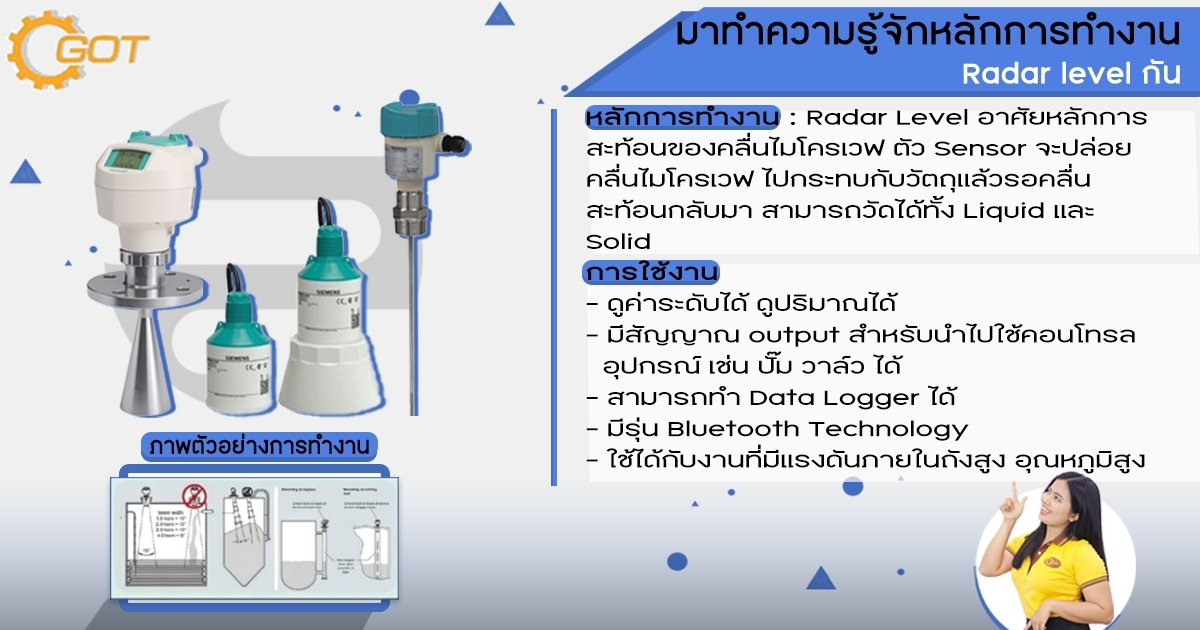 อาศัยหลักการสะท้อนของคลื่นไมโครเวฟ ตัว Sensor จะปล่อยคลื่นไมโครเวฟ ไปกระทบกับวัตถุแล้วรอคลื่นสะท้อนกลับมา