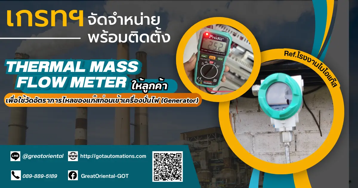 Thermal mass Flow Meter จัดจำหน่าย พร้อมติดตั้ง